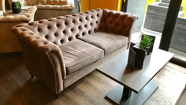 A sofa an upholster has worked on